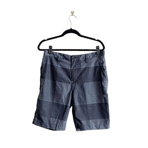 Billabong Men Shorts Platinum Hydro 4-Way Stretch Zip Front Checked Gray Size 31